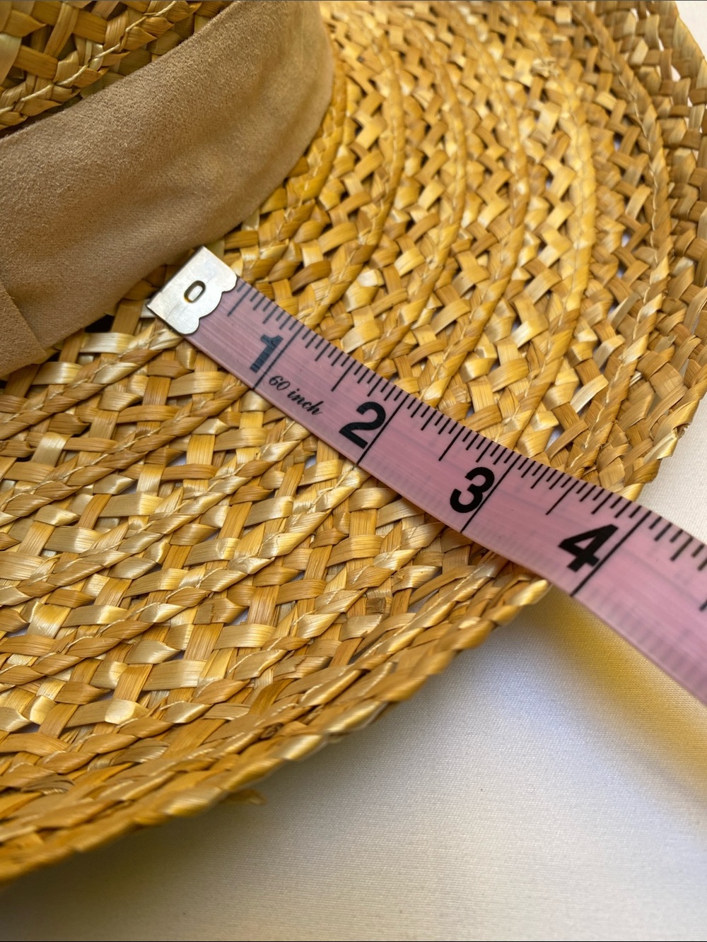 a new day Natural Straw Sun Hat with Tan Band - Picture 5 of 5